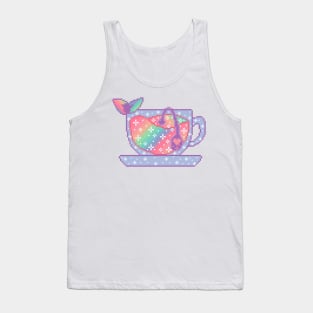 Galaxy Tea Pixel Art Tank Top